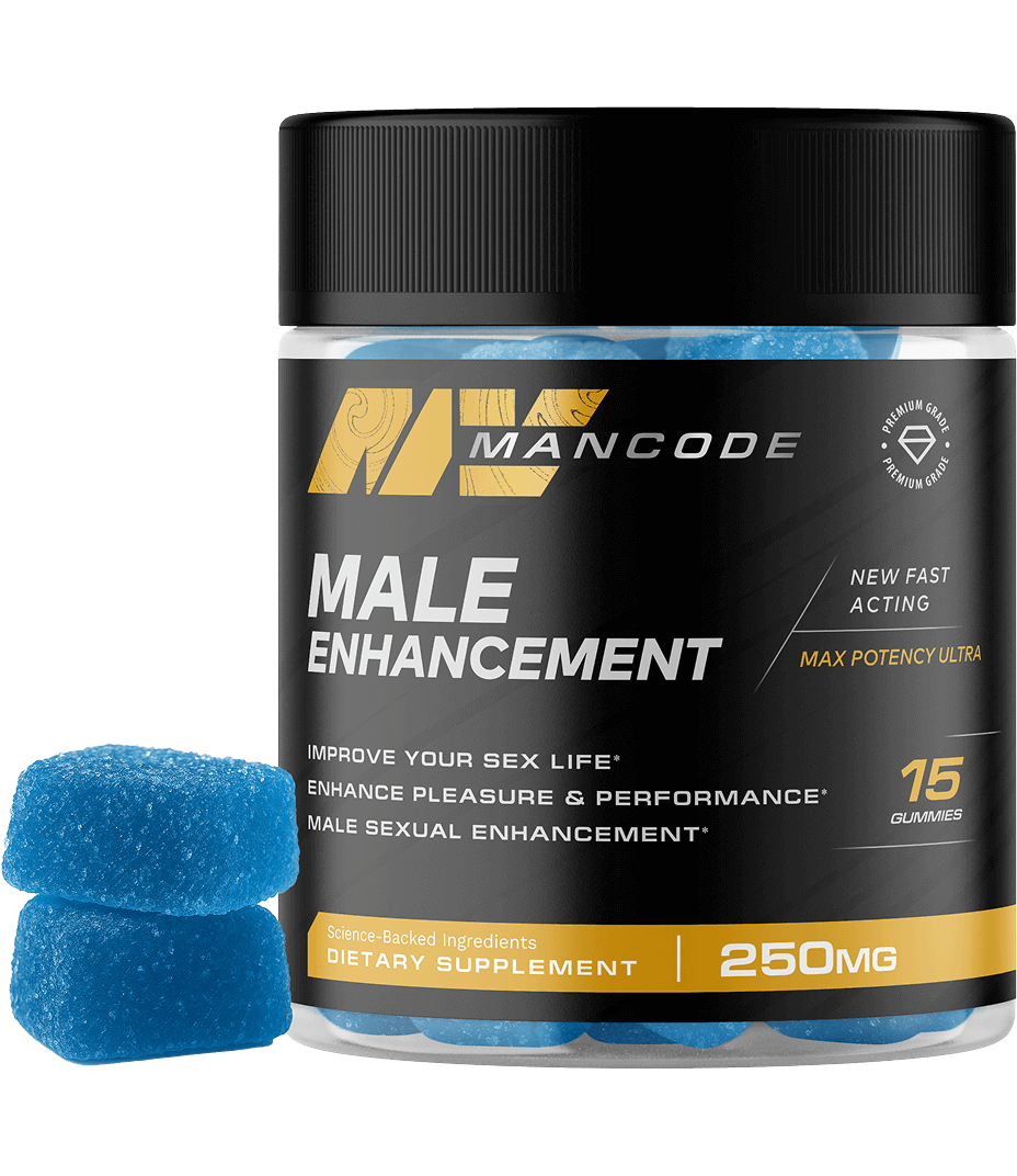 Mancode Gummies product bottle